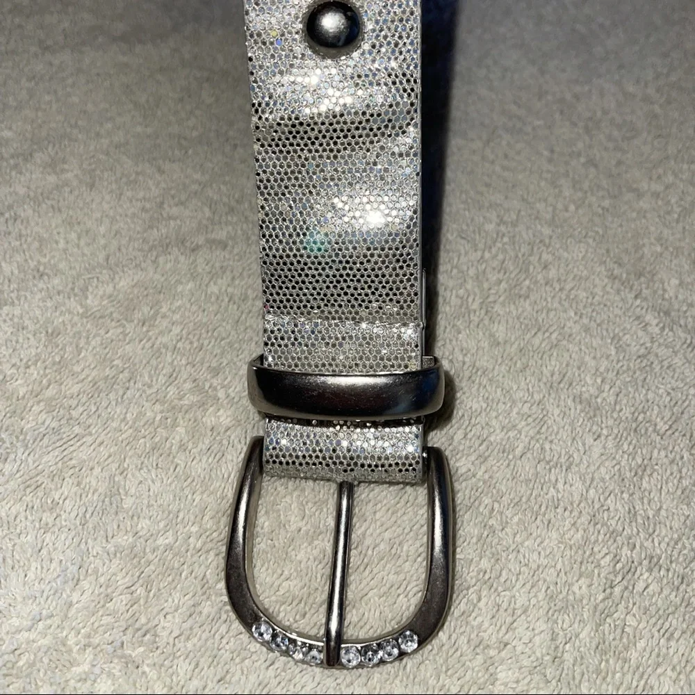 ✨3 FOR $18✨ MIX & MATCH “JUSTICE” GIRLS SPARKLE BELT, LENGTH IS 32”, SIZE XS